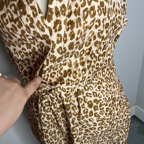 Anthropologie Pilcro Dress Size Large Leopard Print Lyocell Popover Tunic - Picture 5 of 9